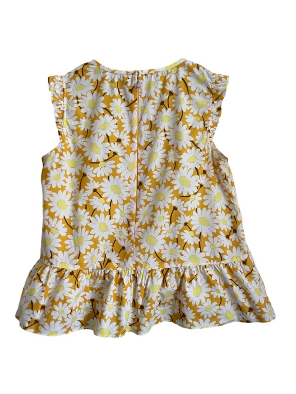 Kate Spade Womens Twee Daisy Peplum Top Size 8 Coquette Cottagecore Floral Retro - Picture 3 of 11